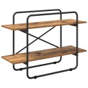 vidaXL Bokhylle 2 nivåer 100 x 35 x 70 cm PB Eiketre