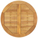 vidaXL Hagebord Ø85x75 cm heltre akasie