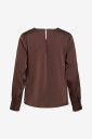 Vila   Bluse Vifreja Waterfall L/S Top/Dc   Brun