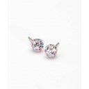 Blomdahl Natural Titanium Crystal Ball 6 mm
