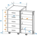 Roadinger Universal Drawer Case Tsf-1 Wheels
