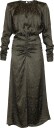byTimo   Maxikjole Jacquard Rouching Dress   Grønn