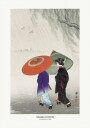 Two Women In The Rain Plakat Plakat / 40x50cm