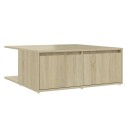 vidaXL Salongbord sonoma eik 80x80x31 cm sponplate