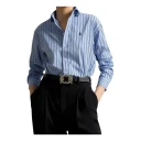 Polo Ralph Lauren Relaxed Fit Striped Cotton Shirt   Blue   S