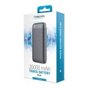 Forever 20000 mAh Powerbank med USB-C og Micro-USB - Svart