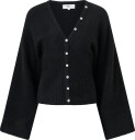 Gina Tricot   Kardigan Fitted waist knitted cardigan   Svart