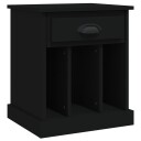 vidaXL Nattbord svart 43x36x50 cm