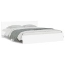 vidaXL Sengeramme med hodegavl hvit 180x200 cm 8721012246799