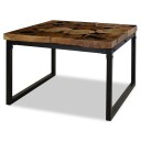 vidaXL Salongbord teak harpiks 60x60x40 cm