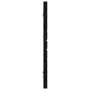 vidaXL Veggmontert sengegavl svart 166x3x63 cm heltre furu