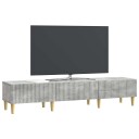  TV skap med skuff Betonggrå 147 x 34,5 x 30 cm Konstruert tre