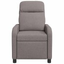 vidaXL Recliner Gråbrun Stoff