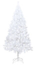 vidaXL Kunstig juletre med LED og tykke grener hvit 120 cm