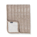 Vinter &amp: Bloom Vinter & Bloom Strikket Teppe Cuddly Beige Melange