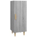 vidaXL Skjenk grå sonoma 34,5x34x90 cm konstruert tre