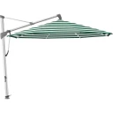 Glatz Sombrano S+ fritthengende parasoll 400 cm anodisert aluminium Kat.5 589 Green Stripe