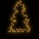 vidaXL Julelysdekorasjon med plugger tre 80 LEDs 60 cm