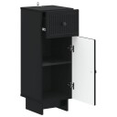 vidaXL Baderom Oppbevaringsskap EDE Svart 30 x 31 x 80 cm