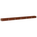 vidaXL Hevet Hagebed Rusten 480 x 40 x 24 cm papp