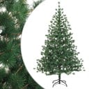 vidaXL Kunstig sammensatt juletre 210 cm PVC og metall Grønn