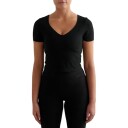 Aim'n Treningstopp Sense Short Sleeve Bralette Svart