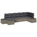vidaXL Sofa sett 7 stk. polyrotting