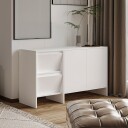 Crala Konsoll 130x81,8x44 cm - Hvit