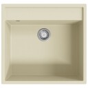  Vask Med Overløpshull Beige Granitt