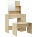  Sminkebordsett sonoma eik 86,5x35x136 cm 8720287100911