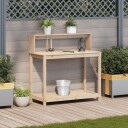  Pottebord med hyller 108x50x109,5 cm heltre furu