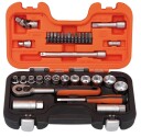 Bahco S330AF Pipenøkler Sett 3/8" og 1/4" med 34 Deler Håndverktøy