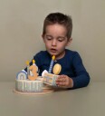 Little Dutch - Wooden birthday cake - blue  LD8016 
