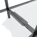 vidaXL Konsollbord gjennomsiktig 220x35x75,5 cm herdet glass