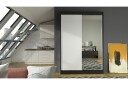 Garderobe Lino LED-belysning - Svart/Hvit