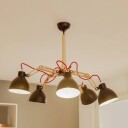 Lamkur Taklampe Skansen 5 lyskilder justerbar svart