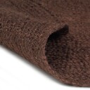 vidaXL Håndlaget juteteppe rundt 150 cm brun