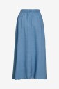 Vila   Maxi skjørt viTea RW Ankle Denim   Blå