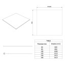Vikingbad Solid Surface Benkeplate D60 Hvit Matt / 140cm