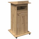  Talepodium med hjul Artisan Eik Konstruert Tre
