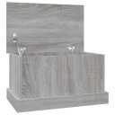 vidaXL Oppbevaringsboks grå sonoma 50x30x28 cm konstruert tre
