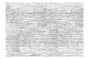 Fototapet White Brick 100x70 - Finnes i flere størrelser