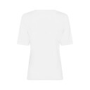 URBAN QUEST Women Bamboo S/S T-Shirt Slim Fit - White - XS
