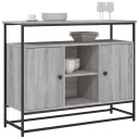 vidaXL Skjenk grå sonoma 100x35x80 cm konstruert tre