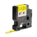 Dymo Rhino 9mm Krympestrømpe gul med sort trykk - 1861647