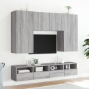 vidaXL Vegghengt TV-benk grå sonoma 80x30x30 cm konstruert tre 8721012254626