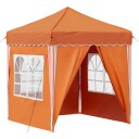  Pop up Festtelt Oransje 195 x 195 x 245 cm Oxford Stoff