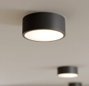 TEMAR LIGHTING Cleo taklampe Ø 20 cm IP20 svart metall E27