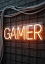 Gamer Neon Sign Plakat / 40x50