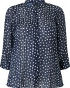 Zizzi   Bluse Calucy 3/4 Shirt   Blå
